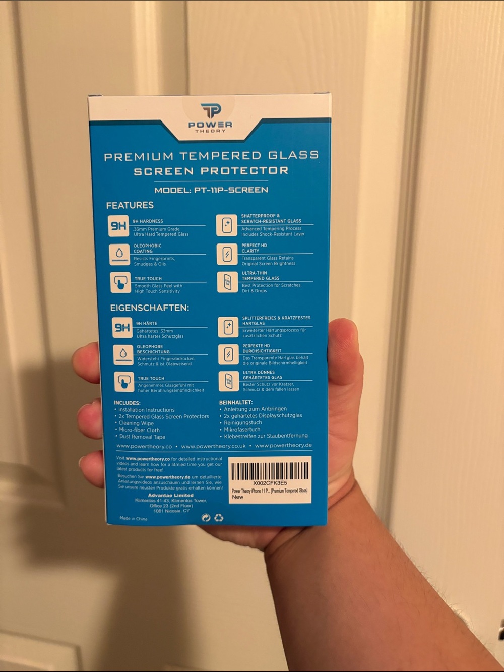 iPhone 11 Pro Screen Protector Tempered Glass - Blue Packaging - Picture 2 of 2